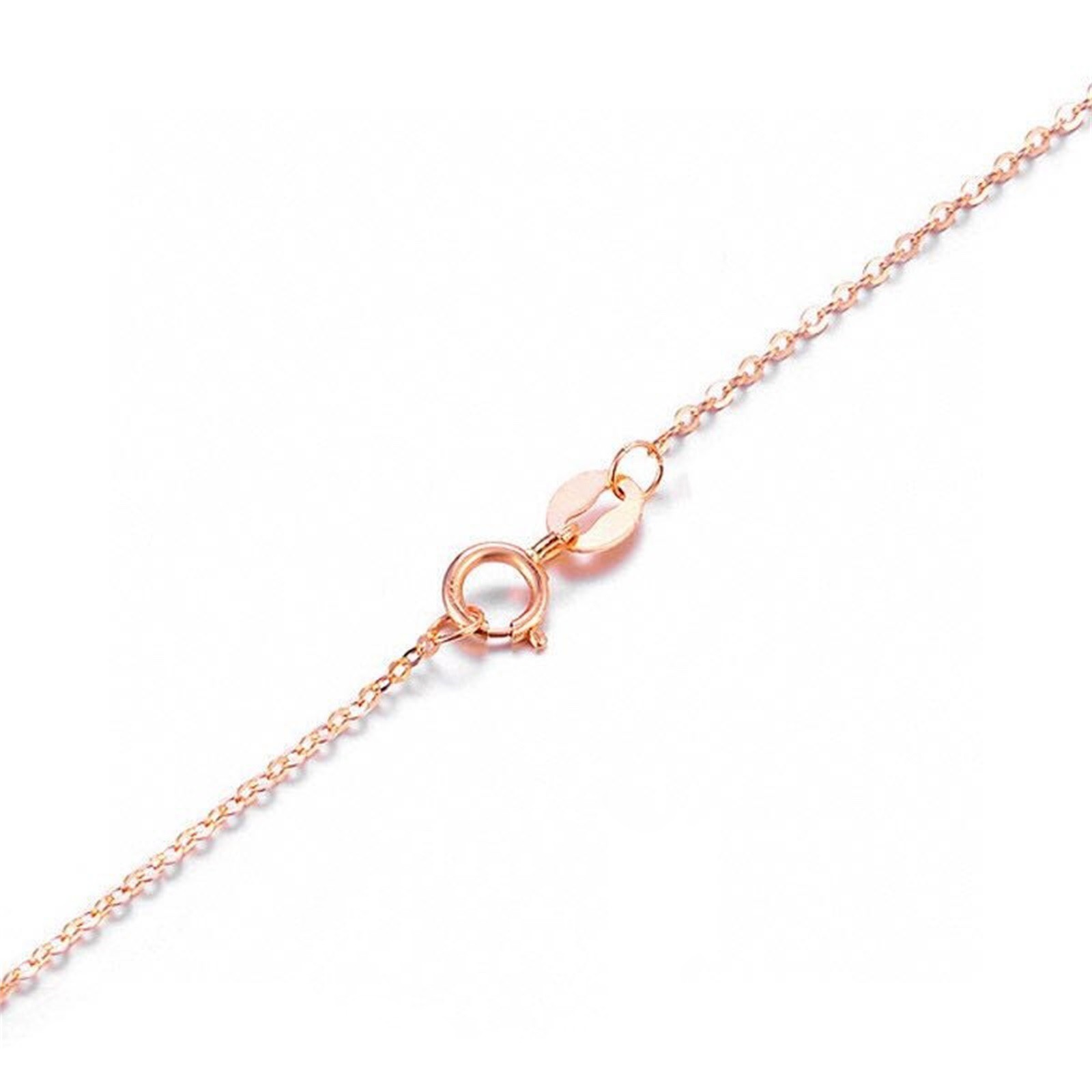 thumbnail image 2 of Plata chapada en oro Universal Flash O en forma de cadena Collarbone Cadena S925 pura plata joyería colgante, 2 of 2